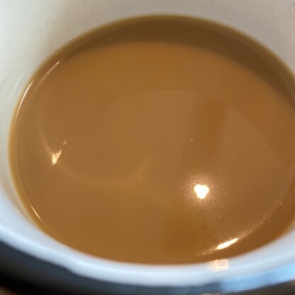 おはようございます(^O^)ミルク少なめで☆朝のカフェオレ癒しの時間です。ご馳走さまでした☆
